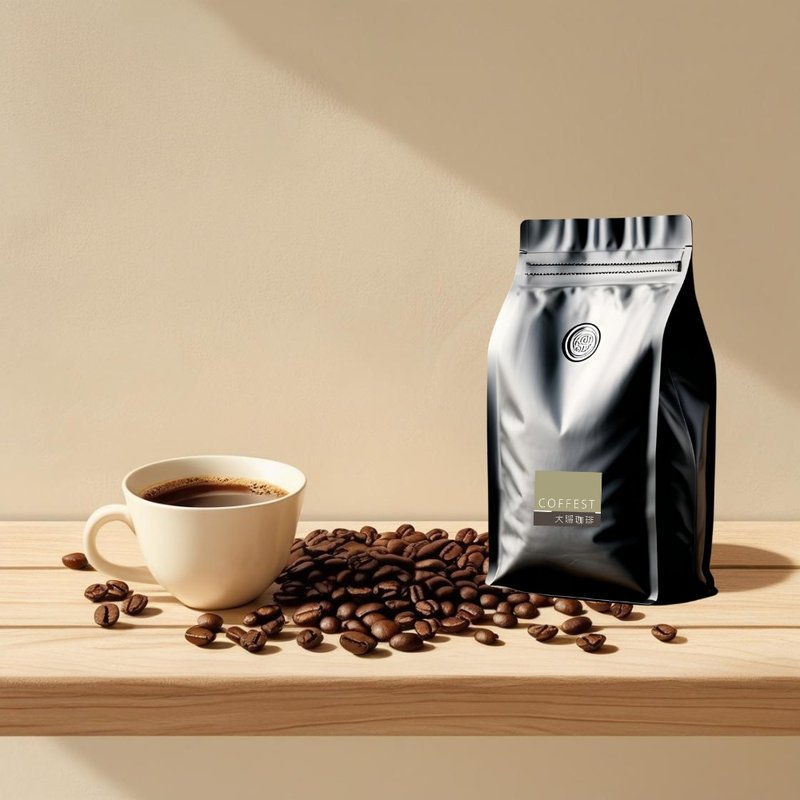 单品咖啡豆 五款风味 综合组 (1/4磅*5入 / 半磅*5入) - 咖啡 - 新鲜食材 黑色