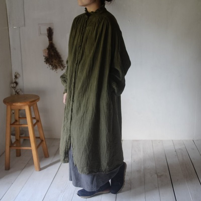 Pinkoi 代购 - rikka 连身裙 / 海松色 - 洋装/连衣裙 - 棉．麻 