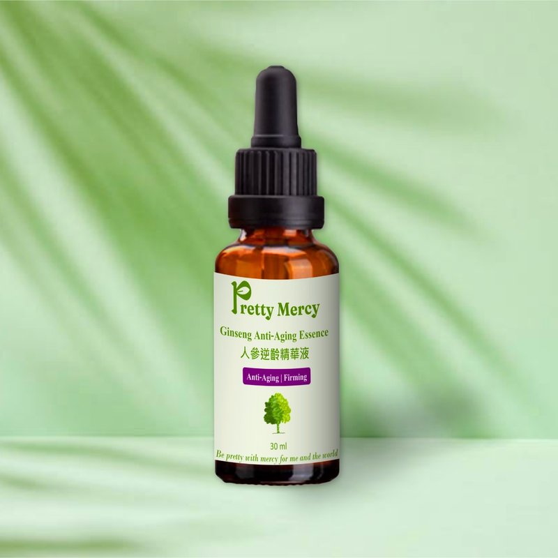 【天然】人参逆龄精华液 - 细胞再生 | 抚平皱纹 | 增加弹性 - 精华液/安瓶 - 其他材质 