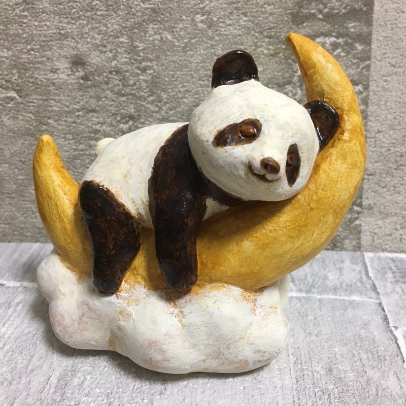 月亮熊猫 - 摆饰 - 粘土 