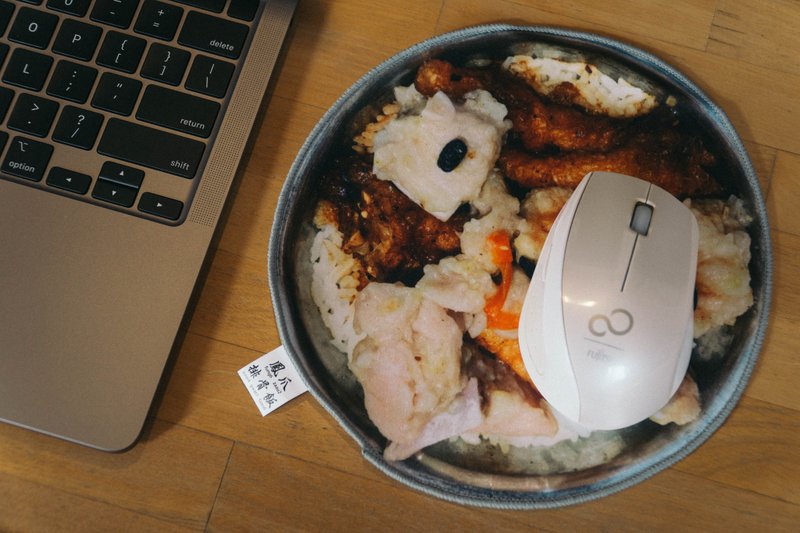 JS009~ 凤爪排骨饭毛巾Mouse Pad - 其他 - 其他人造纤维 多色