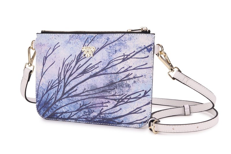 S8O油画风格斜背包  神秘海洋系列 - 侧背包/斜挎包 - 聚酯纤维 蓝色