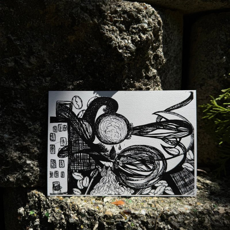 咖啡因 午夜 明信片 - 卡片/明信片 - 纸 