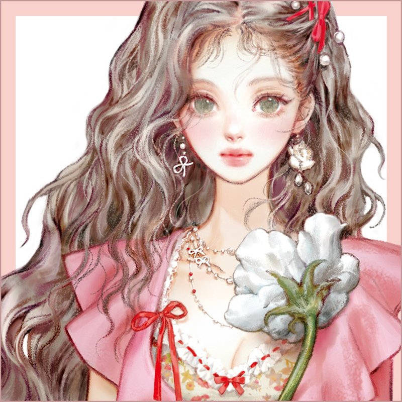 百合 - 贴纸 - 纸 紫色