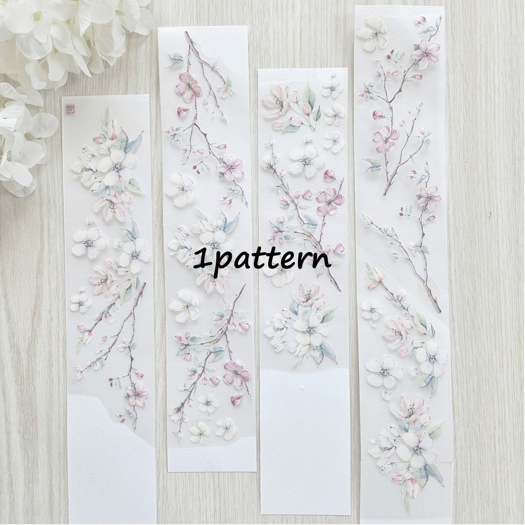 和纸胶带_花朵_春之歌 1款式 - 贴纸 - 塑料 