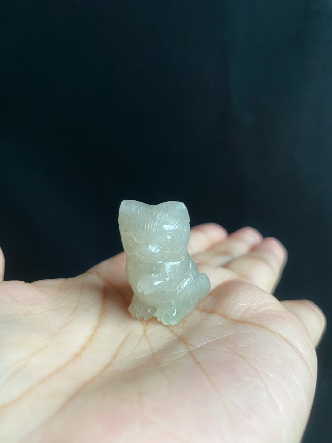 萌宠守护 天然雪梨黄小猫 摆件 疗愈系翡翠小伙伴 守护每一天 - 项链 - 玉石 黄色