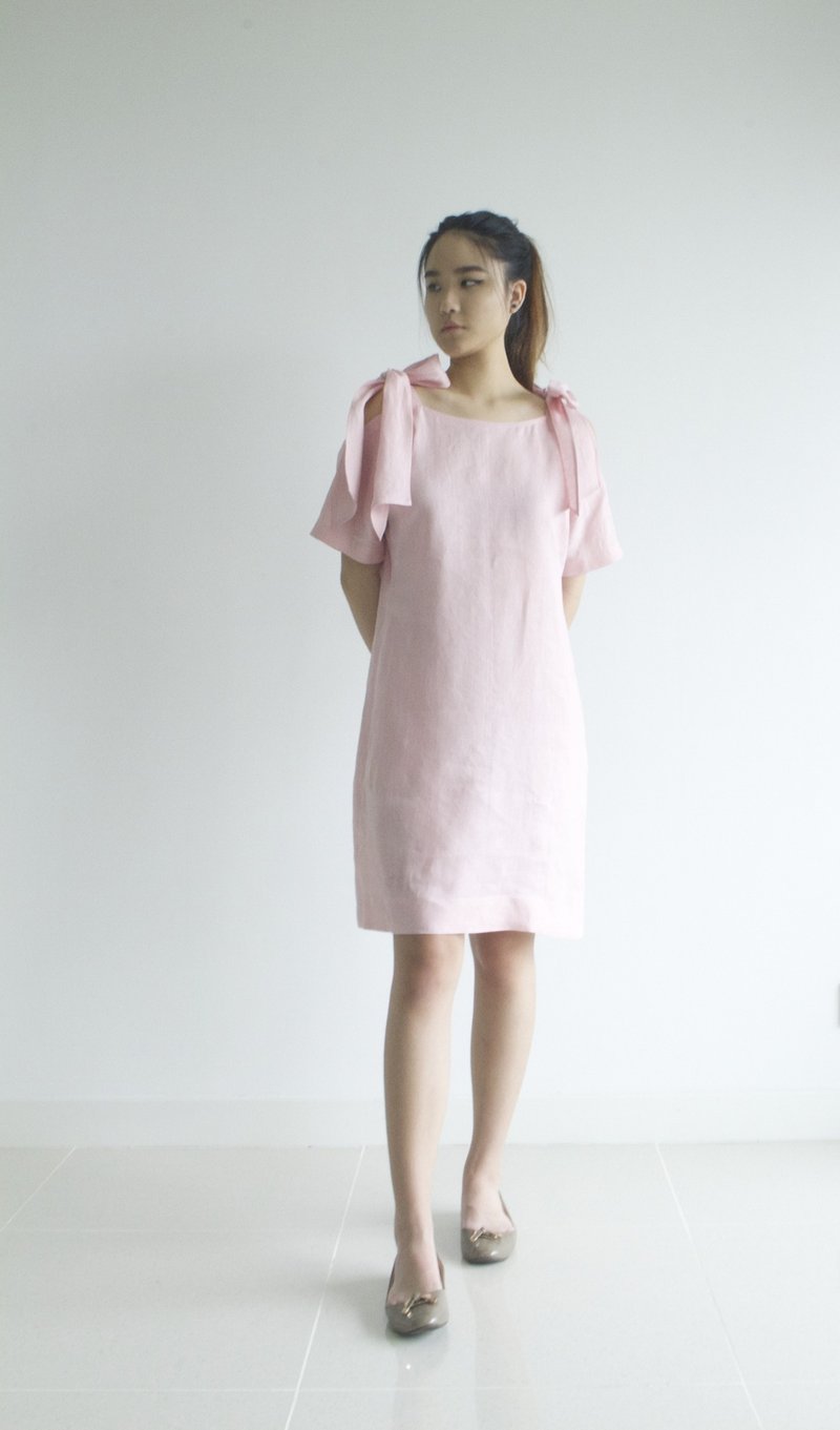 Made to order linen dress / linen clothing / long dress / casual dress E39D - 洋装/连衣裙 - 亚麻 