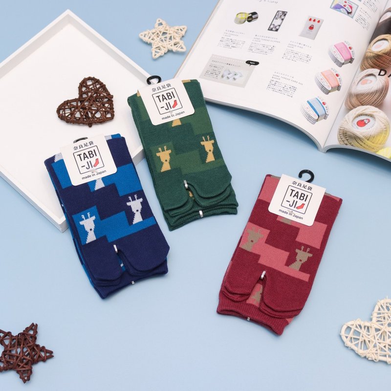 TABI-JI奈良足袋袜(分趾袜)-鹿族 - 袜子 - 棉．麻 