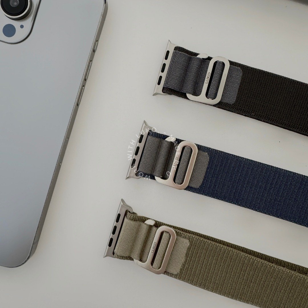 Apple Watch I 运动款 I 手工尼龙钛合金S回环表带 野径 工装新色 - 表带 - 不锈钢 