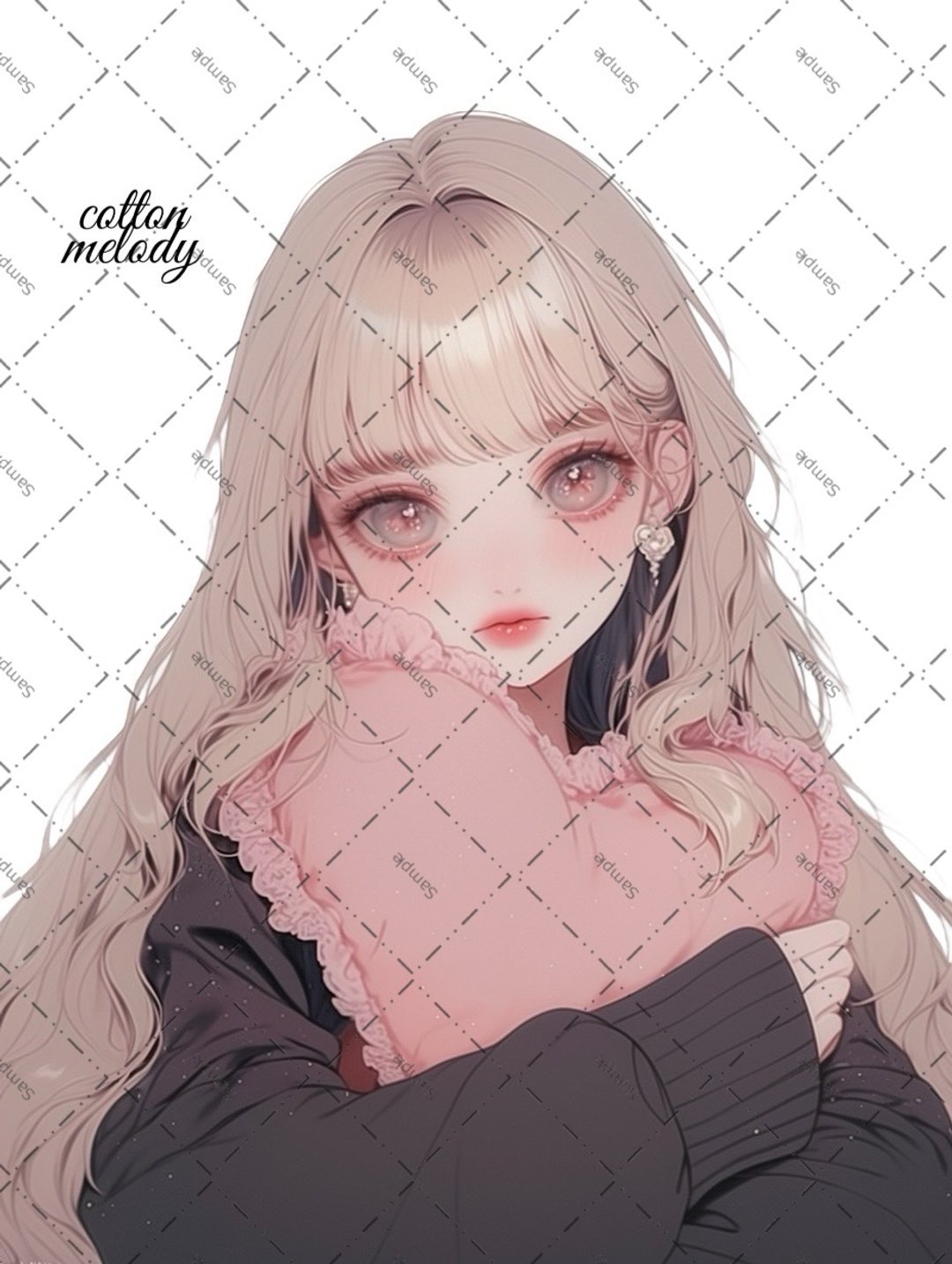 original sticker no.1957 人物贴纸 原创贴纸 原创人物贴纸 装饰贴纸 cotton melody - 贴纸 - 纸 
