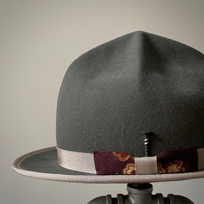 HYOKOU No.3崖-灰色 - 帽子 - 羊毛 灰色