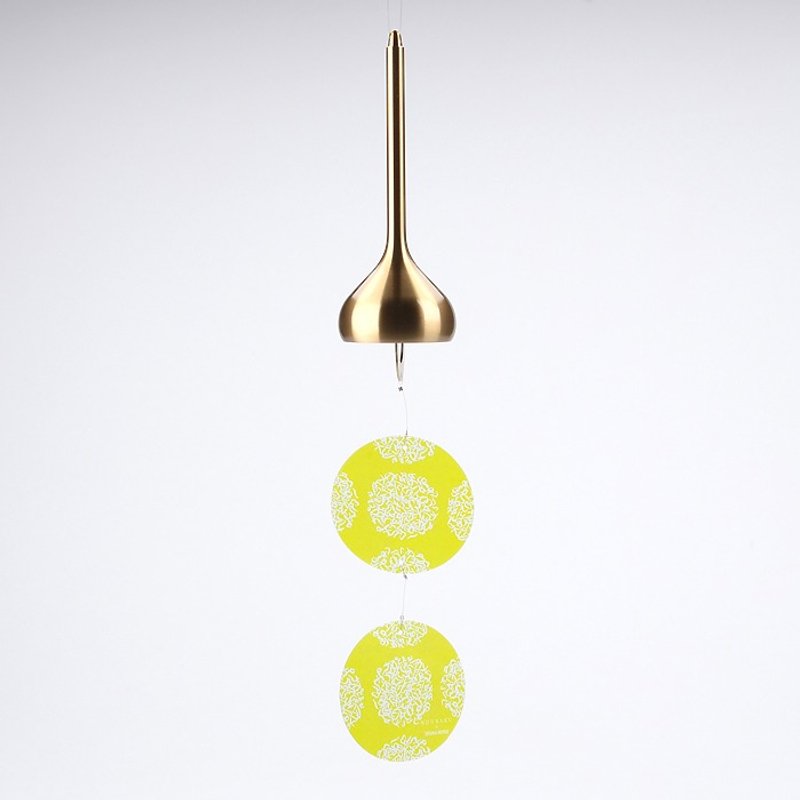 风铃 富山模样 - 洋葱 X 白虾 - 摆饰 - 铜/黄铜 金色