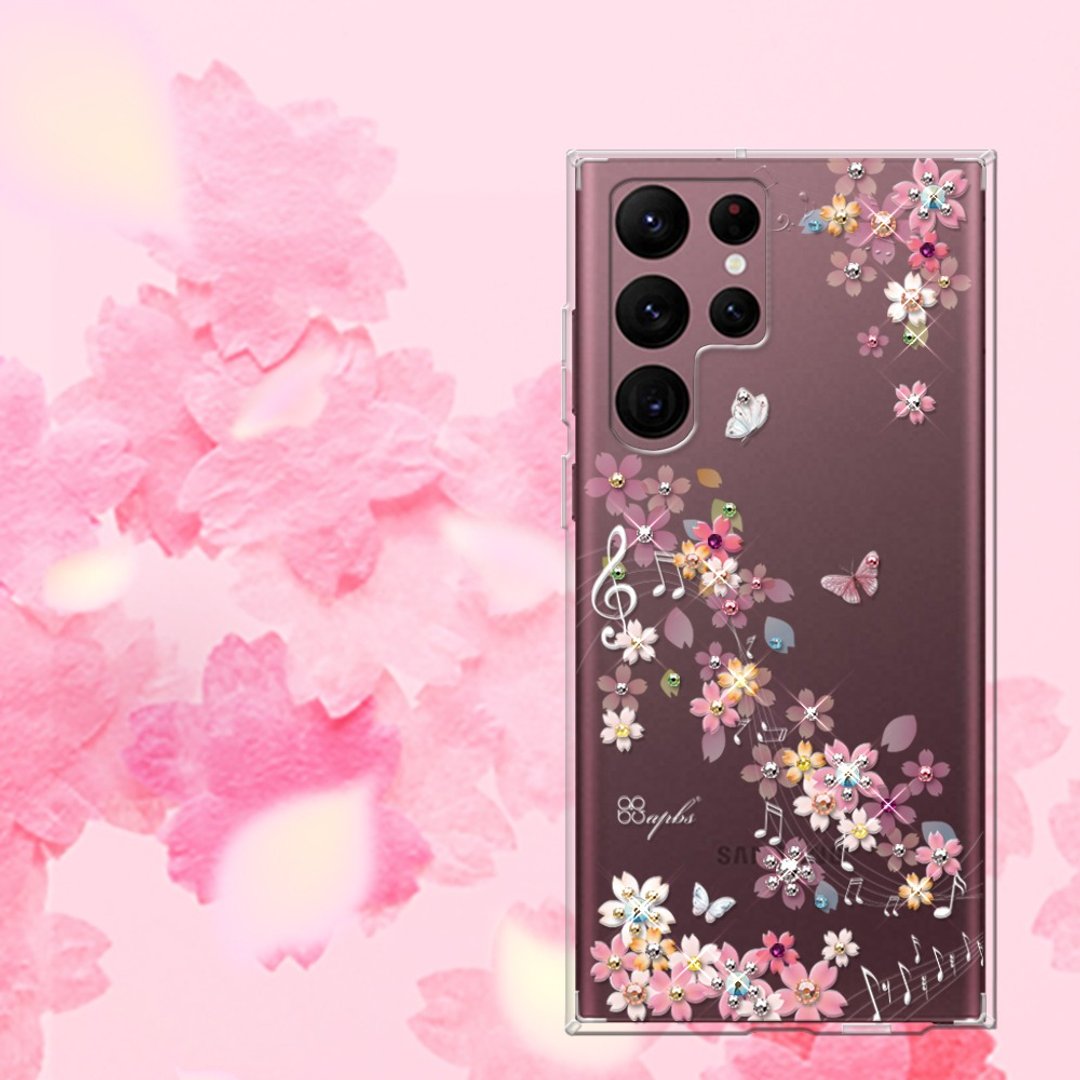 apbs Samsung Galaxy S系列 防震双料水晶彩钻手机壳-彩樱蝶舞 - 手机壳/手机套 - 其他材质 多色