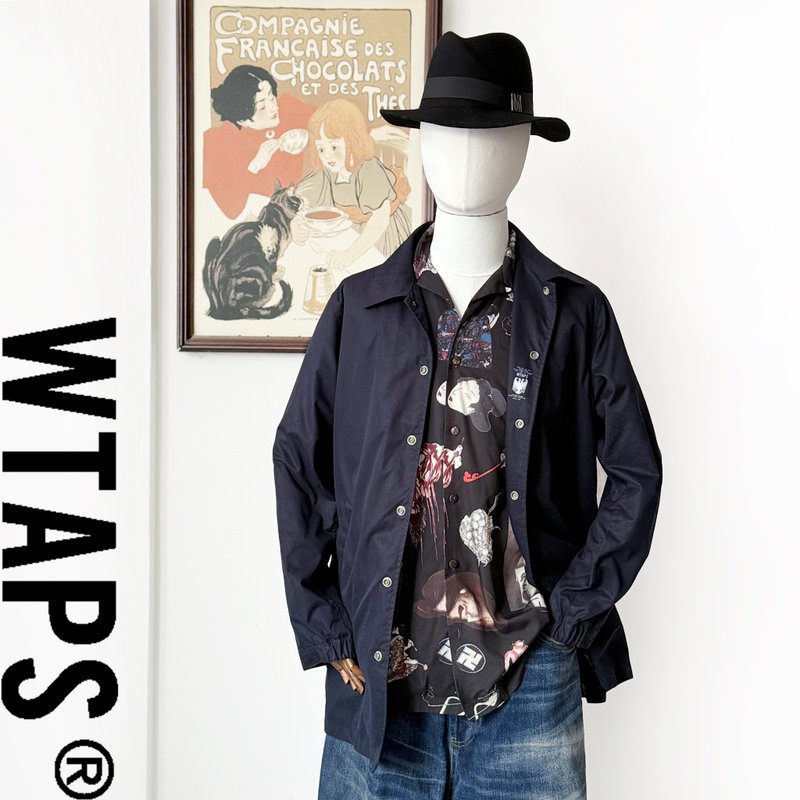 美品 WTAPS WINDBREAKER 02长版防风防水夹克风衣外套 NAVY 日制 - 男装外套 - 防水材质 蓝色