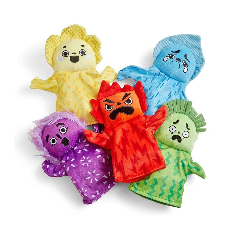 【美国hand2mind】情绪小怪兽手偶组 | 情绪学习教具 | 感觉统合 - 玩具/玩偶 - 其他人造纤维 多色