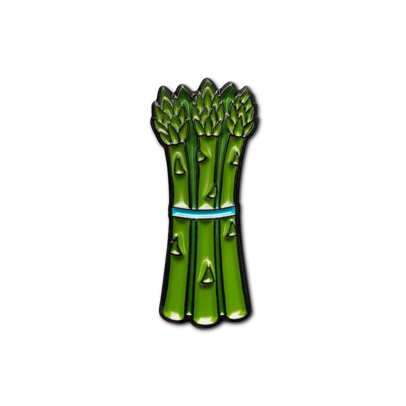 珐琅别针芦笋 - 徽章/别针 - 珐琅 