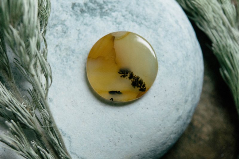 LICHEN 矿石系列-海洋玉髓 Ocean Chalcedony - 摆饰 - 玉石 橘色
