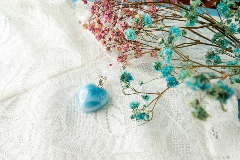 湛蓝之心 - 项链 - 水晶 