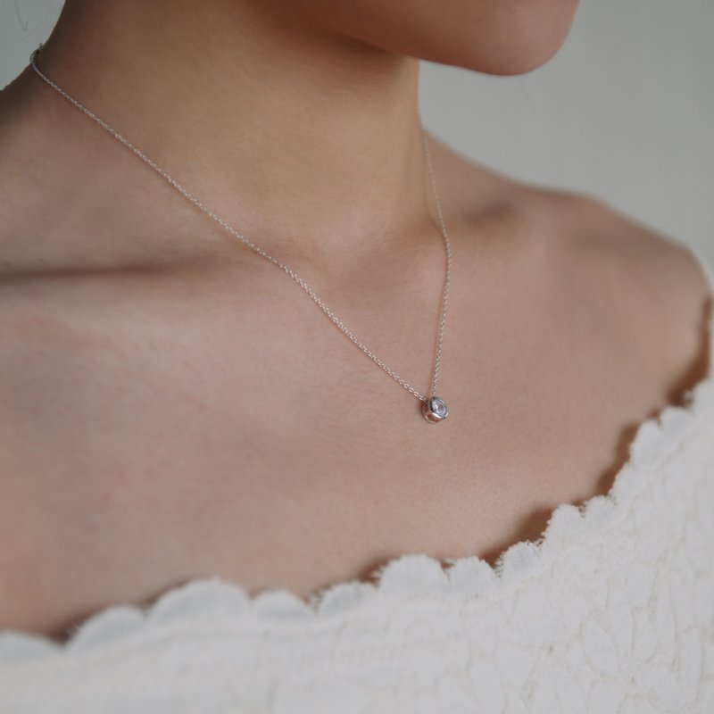 拥有-纯银项链 - 项链 - 纯银 银色