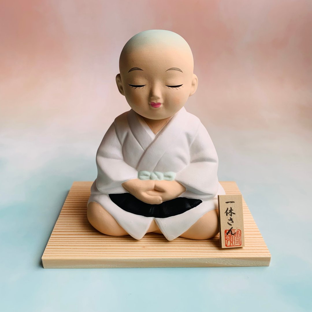 一休和尚-代表聪明/智慧/考试合格-送考生/毕业生-日本吉祥物 - 其他 - 陶 
