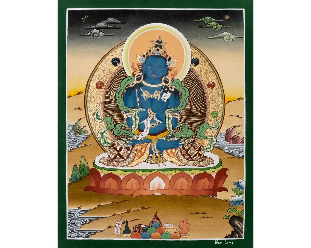 神圣的金刚持画像  引导神圣力量与智慧 - 墙贴/壁贴 - 其他材质 多色