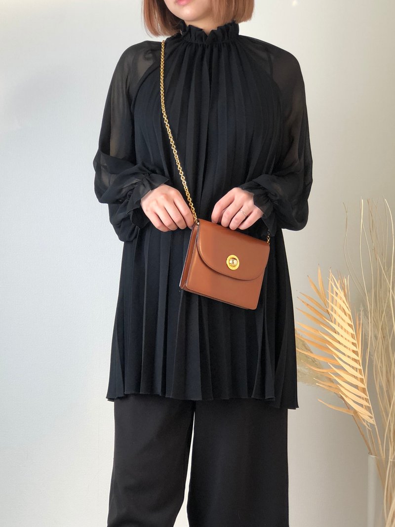 【日本直送，名牌二手包装】CELINE迷你包星星球肩包棕皮革链条单肩spbb4m - 侧背包/斜挎包 - 真皮 咖啡色