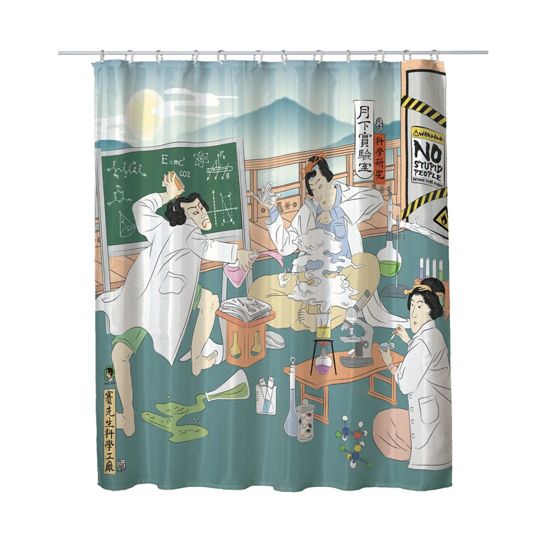 科学浴帘-月下实验室 - 卫浴用品 - 防水材质 