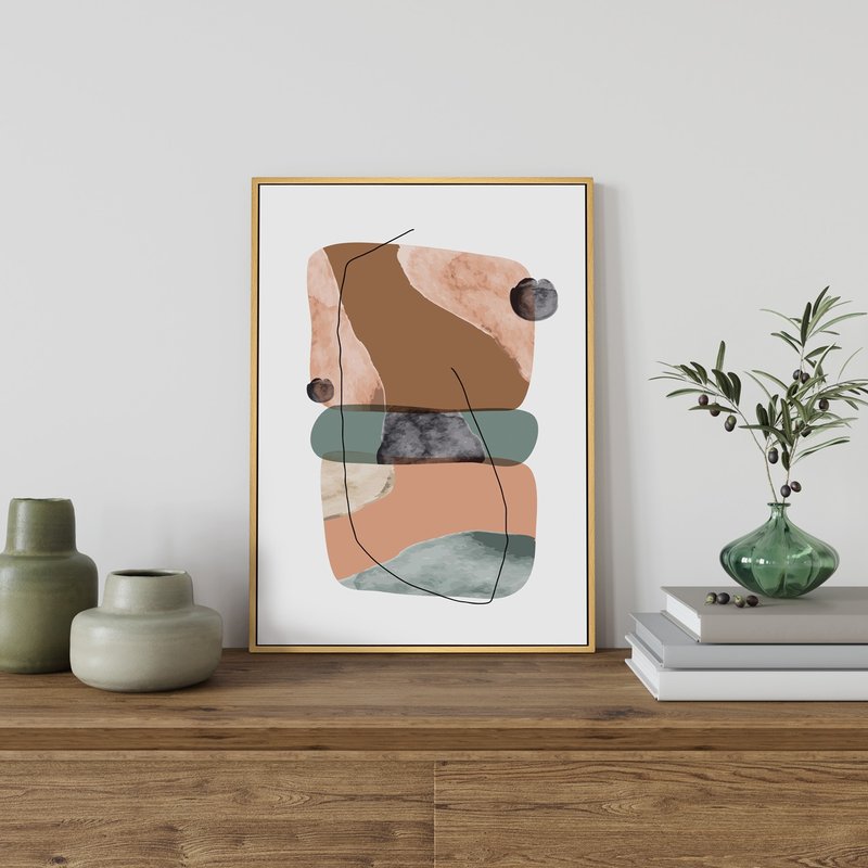 几何 • 堆石III- 文青简约摆设/几何挂画/石堆/北欧风/室内摆设 - 海报/装饰画/版画 - 棉．麻 多色