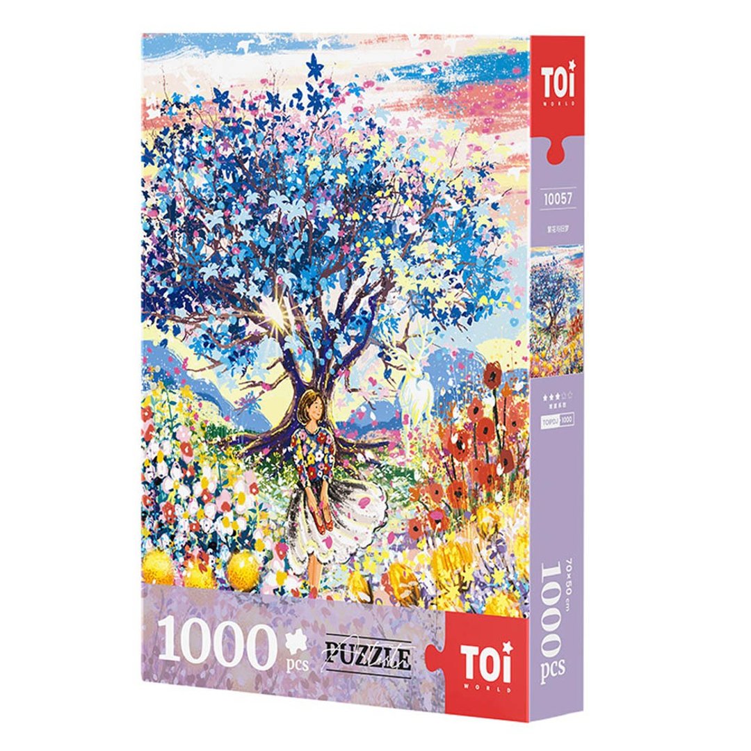 TOi图益 【繁花与旧梦】 拼图1000片  插画桌游父亲节七夕礼物 - 拼图 - 纸 多色