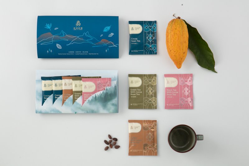 丞羽庄园-可可豆茶信封系列(四种口味大满足/100%台湾自产自销) - 健康/养生 - 其他材质 多色