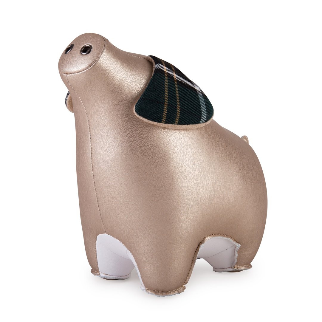 【圣诞系列】 Zuny - Pig Diya 猪造型动物书挡 - 摆饰 - 人造皮革 多色