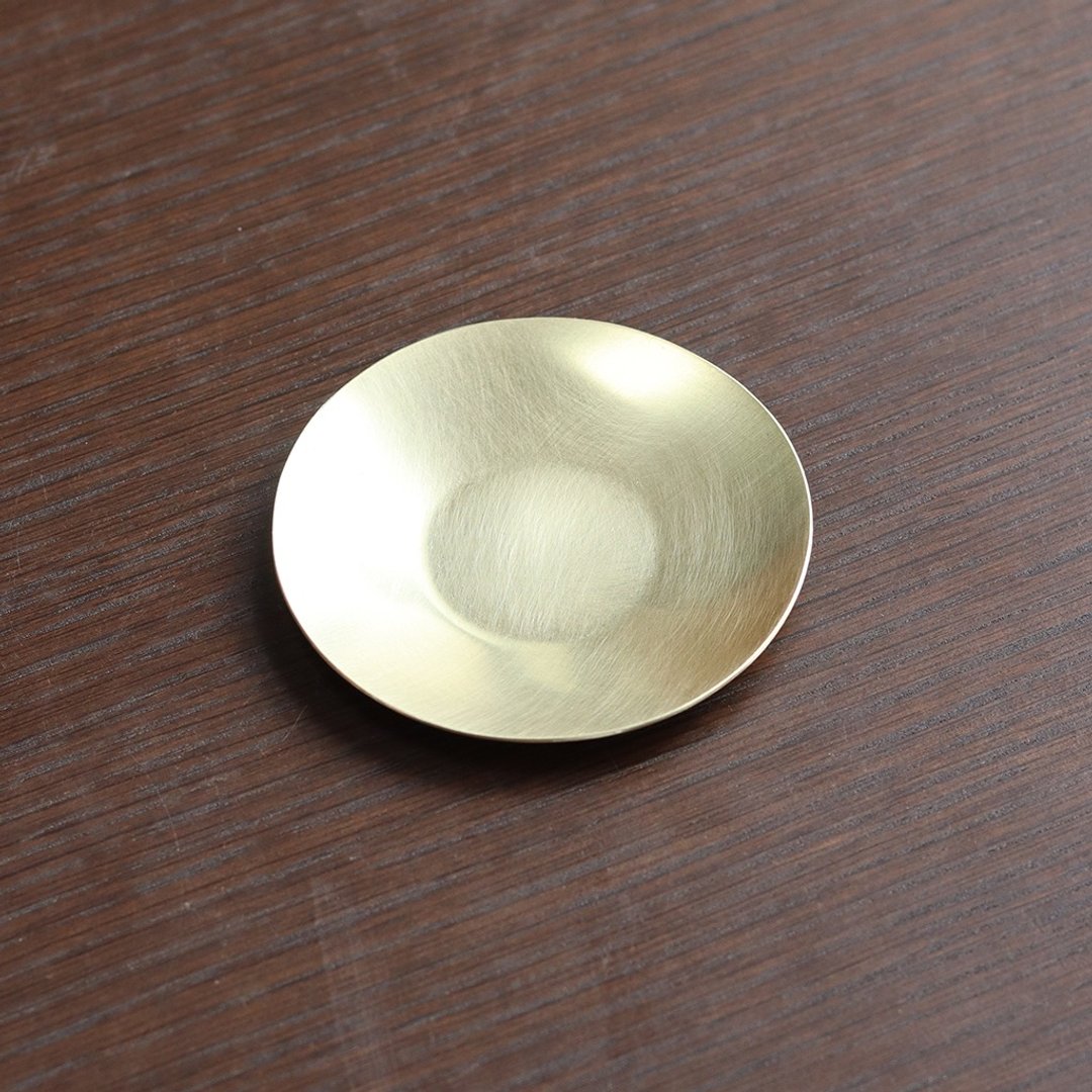黄铜素色小板75mm - 杯垫 - 铜/黄铜 金色