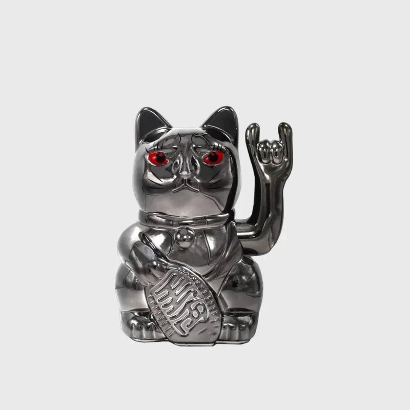 ANGRY CAT - 摇滚猫 (亮黑) - 摆饰 - 塑料 黑色