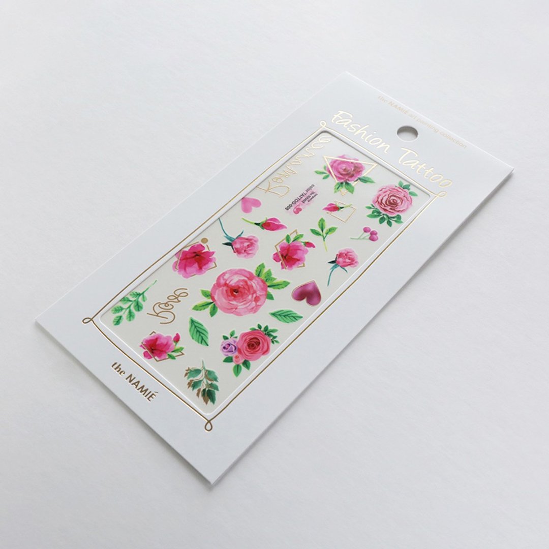 the NAMIE 纹身/刺青 DIY 008 Color Tattoo 彩色纹身贴纸 玫瑰皇后 - 纹身贴 - 纸 金色
