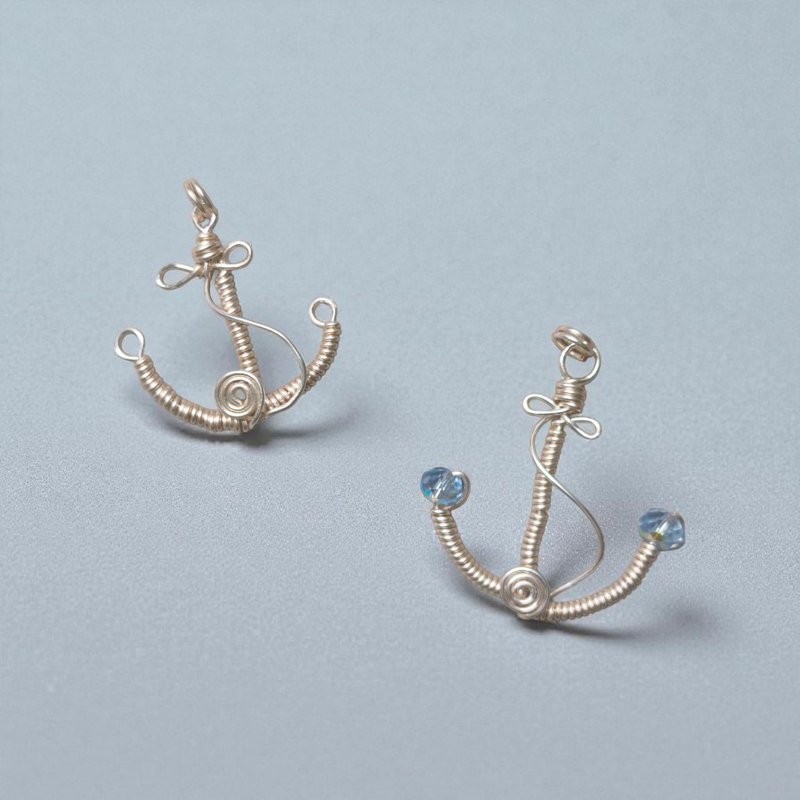 手作材料包 船锚吊坠项链 附图文教学 大海系象征守护 方向 力量 - 金工/饰品 - 其他金属 多色