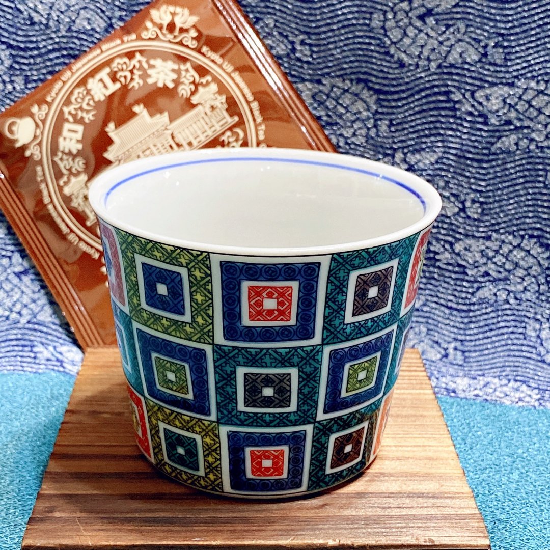 【九谷烧石叠】猪口杯 - 茶具/茶杯 - 陶 
