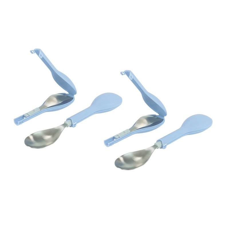 FlipGo翻滚儿童餐具组-两入组(蓝、蓝) - 儿童餐具/餐盘 - 其他金属 粉红色