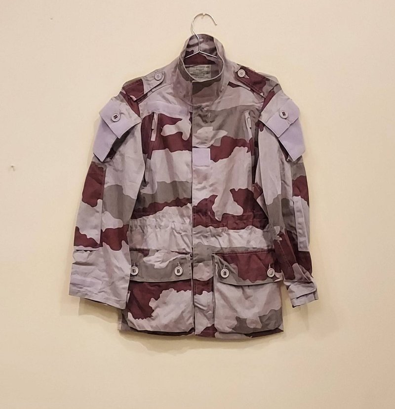 法国公发T4沙漠迷彩防风高领拉链夹克 军用外套大衣C款 法国制 - 女装休闲/机能外套 - 棉．麻 卡其色