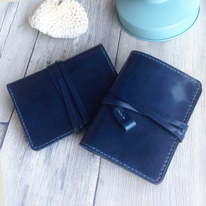 【情侣礼物】艾曼纽 皮革护照夹/手工植鞣皮革 /定制化礼物-英伦 - 护照夹/护照套 - 真皮 蓝色