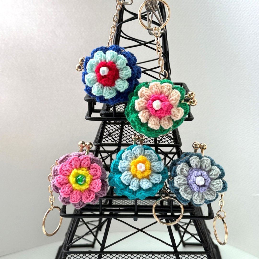 花语・迷你零钱包 | 3.5cm 口金吊饰 - 零钱包 - 其他材质 多色