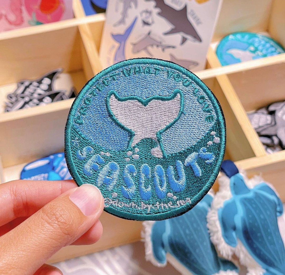Sea scout badge - 徽章/别针 - 其他材质 蓝色
