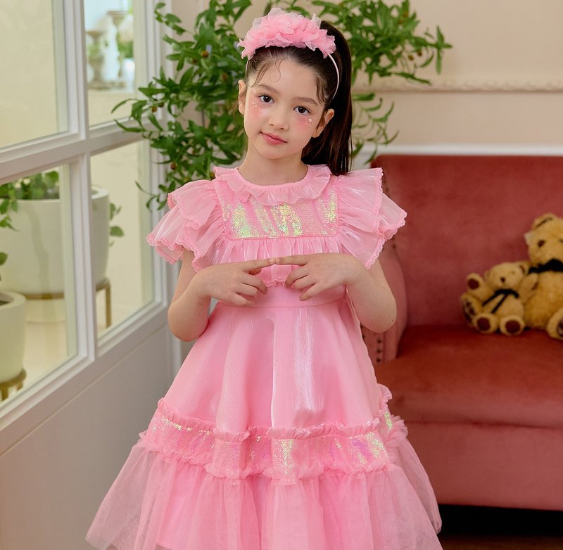 Liri Dress-Blush Tint - 童装礼服/连衣裙 - 其他材质 