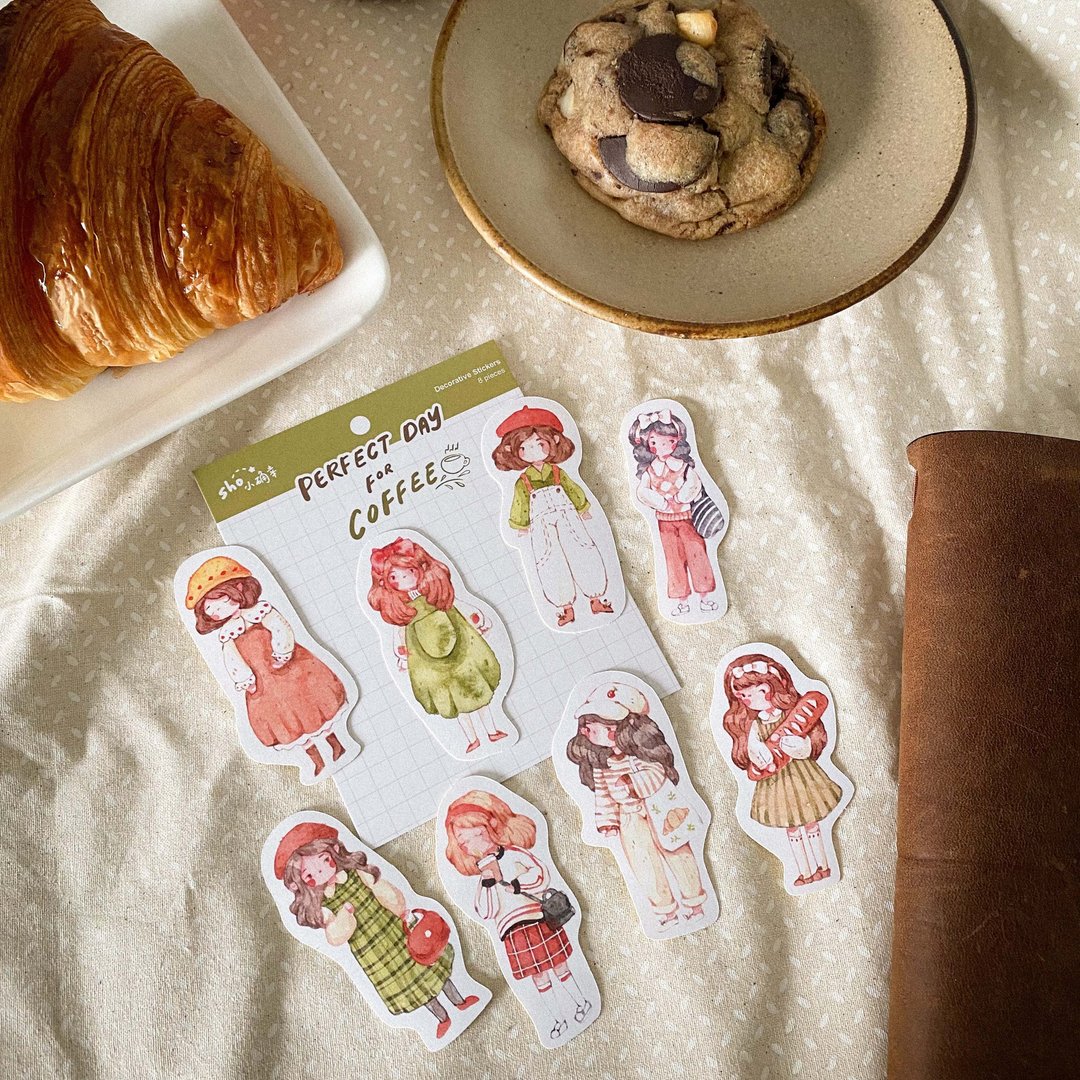 Perfect Day for Coffee Sticker Pack - 贴纸 - 纸 