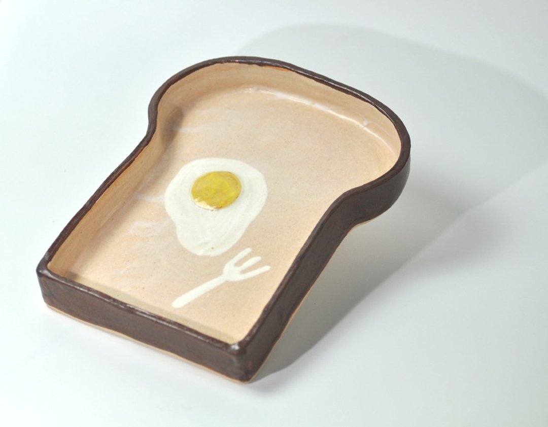 Gratin dish of bread for a large dinner 【Heat resistant】 - 花瓶/陶器 - 陶 白色