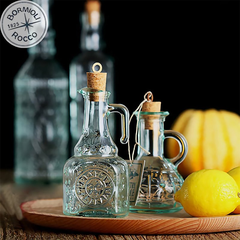 意大利 Bormioli Rocco 乡村橄榄油瓶 220ml / 250ml - 调味罐/酱料瓶 - 玻璃 绿色