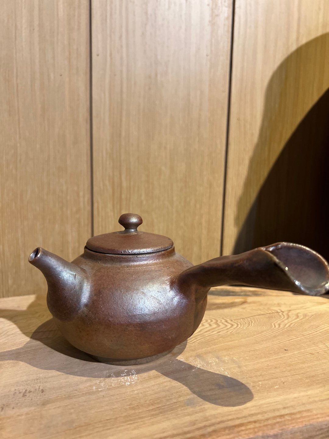 柴烧侧把壶/柴烧侧把茶壶/良田 - 茶具/茶杯 - 陶 