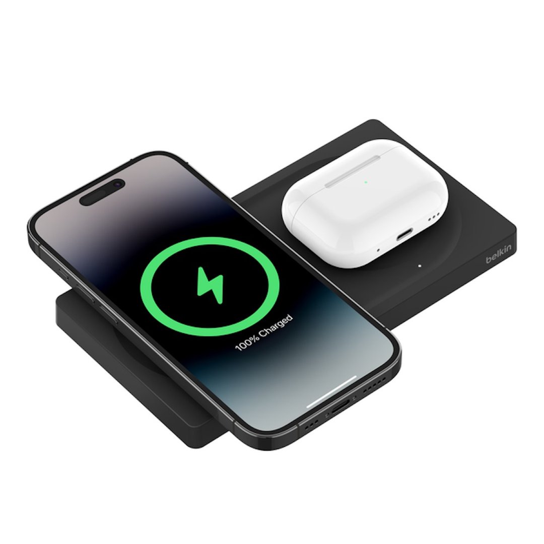 MagSafe 2 合 1 无线充电板 15W  (黑色) - 手机配件 - 其他材质 