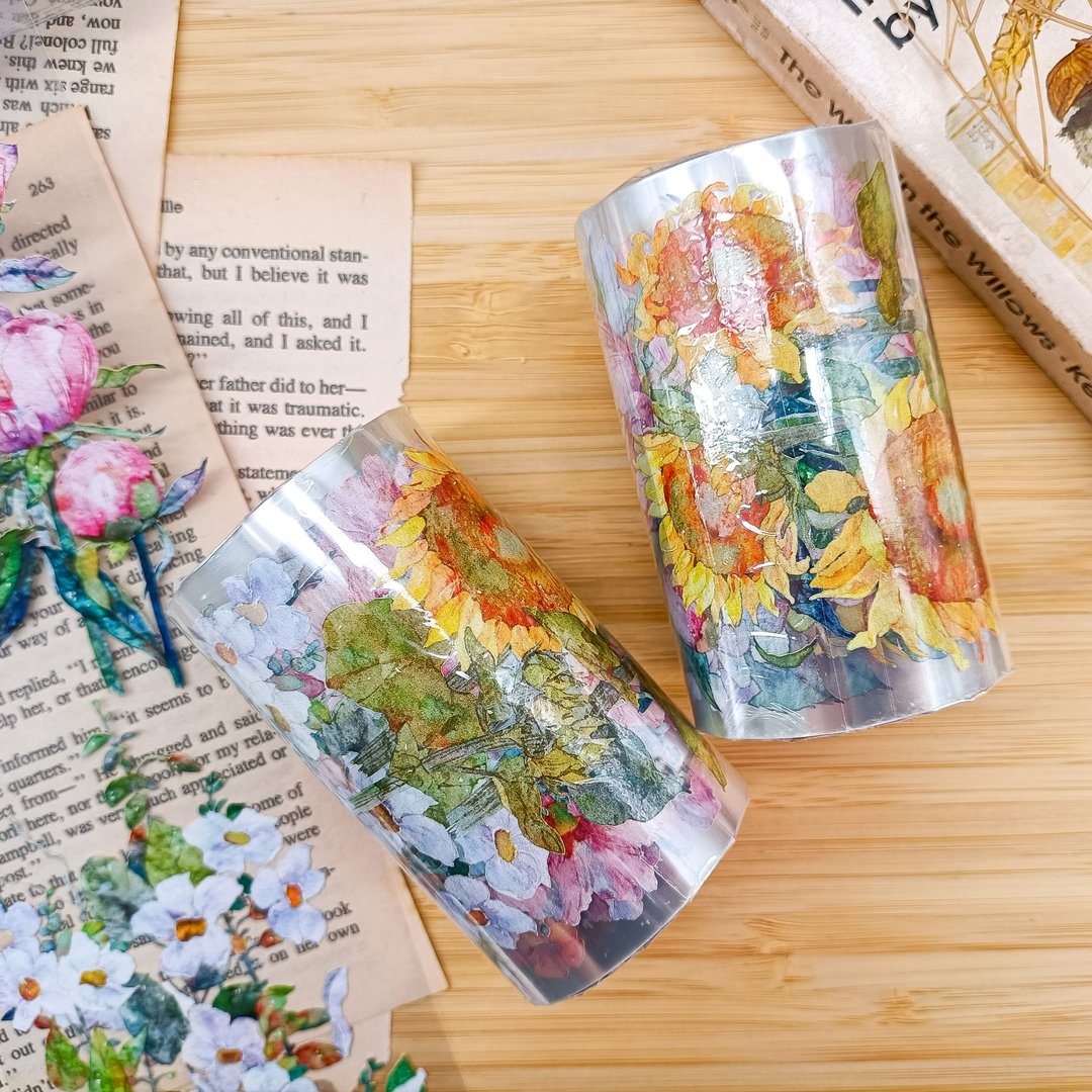 繁花 / 裝飾膠帶 - 纸胶带 - 塑料 多色
