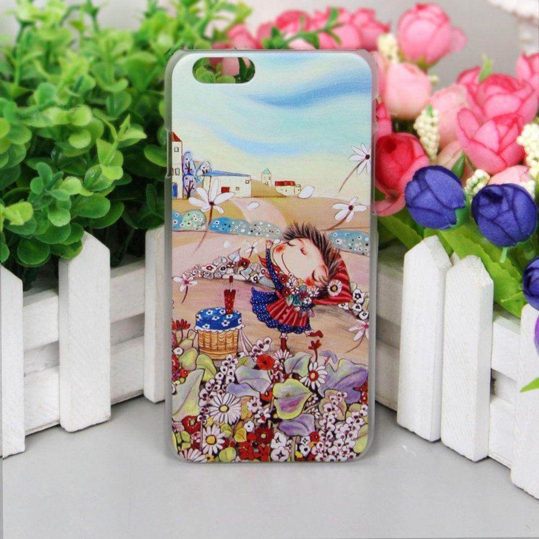 Stephy果果S-MP002-BA/n 可爱艺术设计浮雕图案印刷的苹果 iPhone 6 / 6S 4.7"手机壳 - 手机壳/手机套 - 塑料 