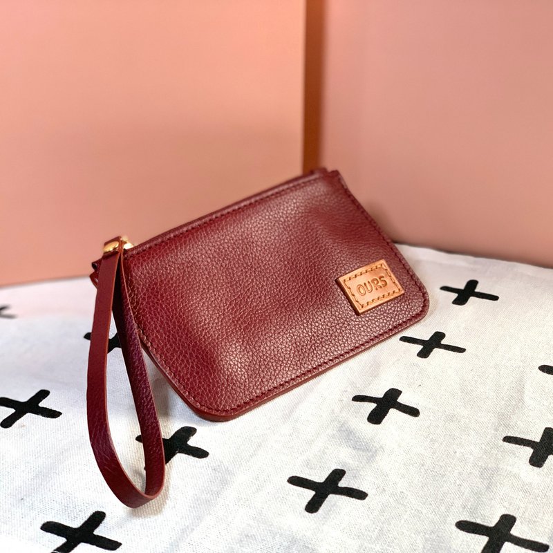 【手腕包】快速出货・手腕上的气质小财布 - 零钱包 - 真皮 